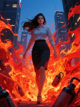 Fire and Gasoline: When Spanks Flies Fasters than Sparks