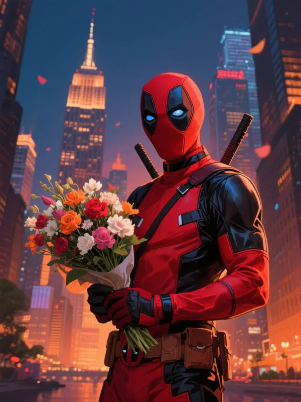 Deadpool's Floral Courtship