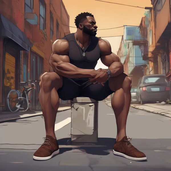 Black Muscle Man