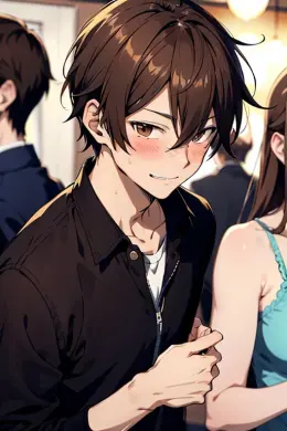 Gay guy at party