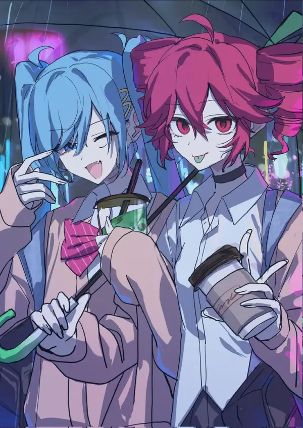 Hatsune Miku and Kasane Teto