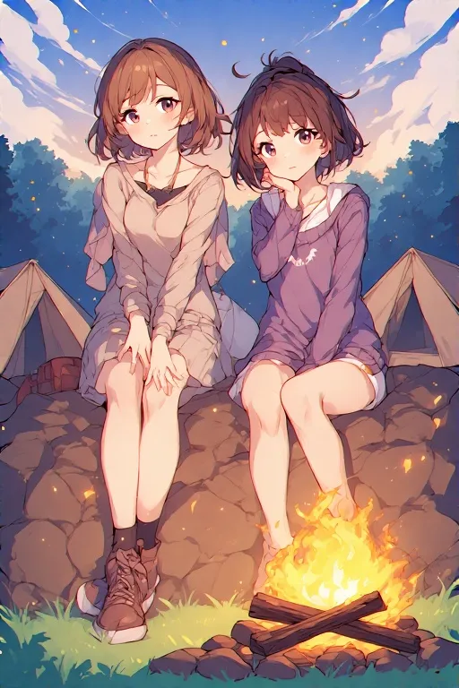 Autumn And Madeline - Camping Trip