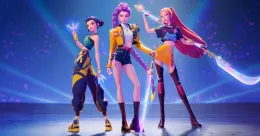 HUNTR/X Rumi, Mira and Zoey ❤️💜🖤
