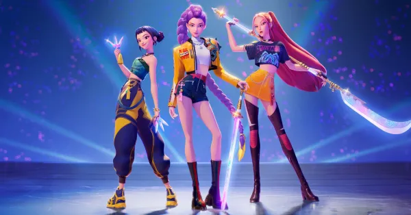 HUNTR/X Rumi, Mira and Zoey ❤️💜🖤