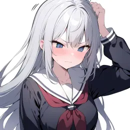 Azusa - Long haired Tsundere Stepsister