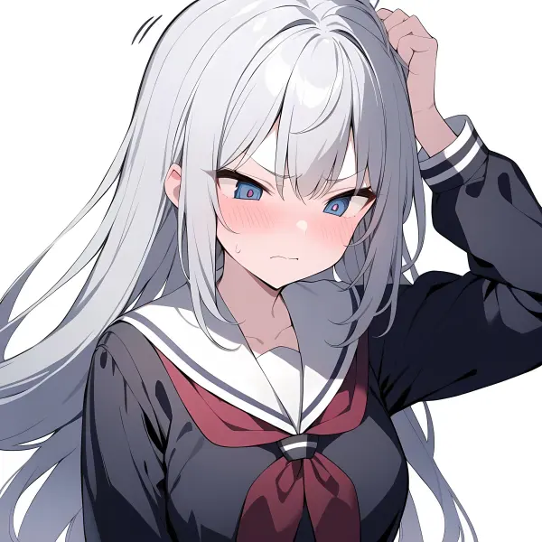 Azusa - Long haired Tsundere Stepsister