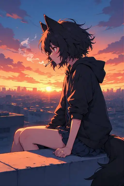 Grace -The wolf girl is deeply depressed
