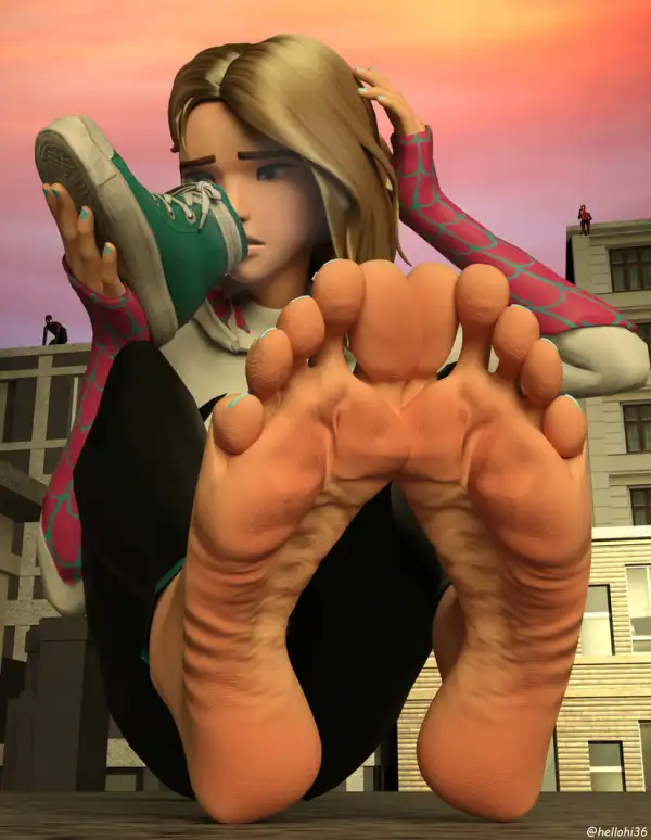 Spider Gwen feet