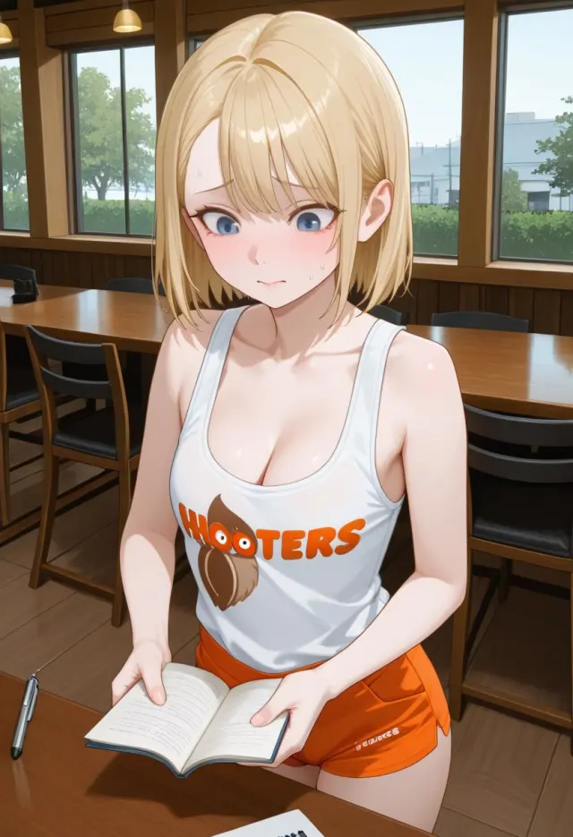 your shy waitress-Juni hooters