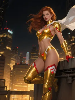 Superheroine seduce