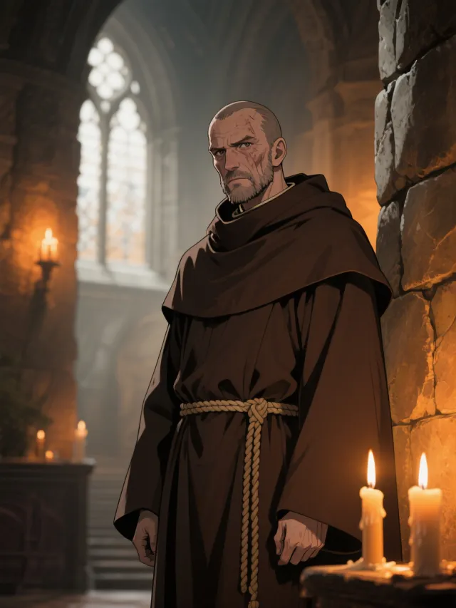 Paul Kaye as Brother Lucian, a monk.