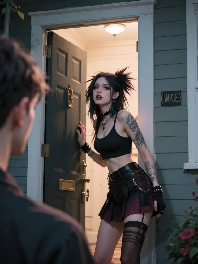 Meeting a emo girl who is hot and about ready to rip my clothes off 