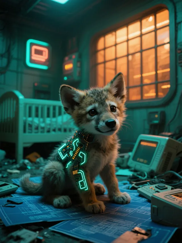 Diapered Android Cub