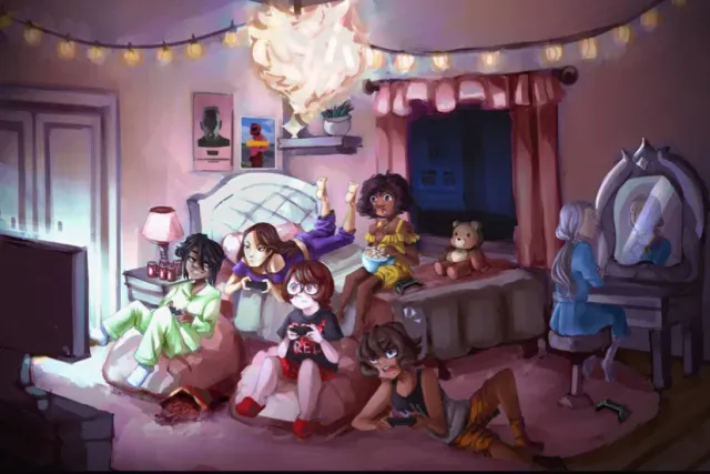 Big sister sleepover