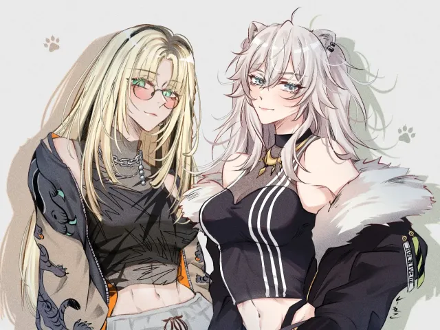 Koganei Niko and Shishiro Botan