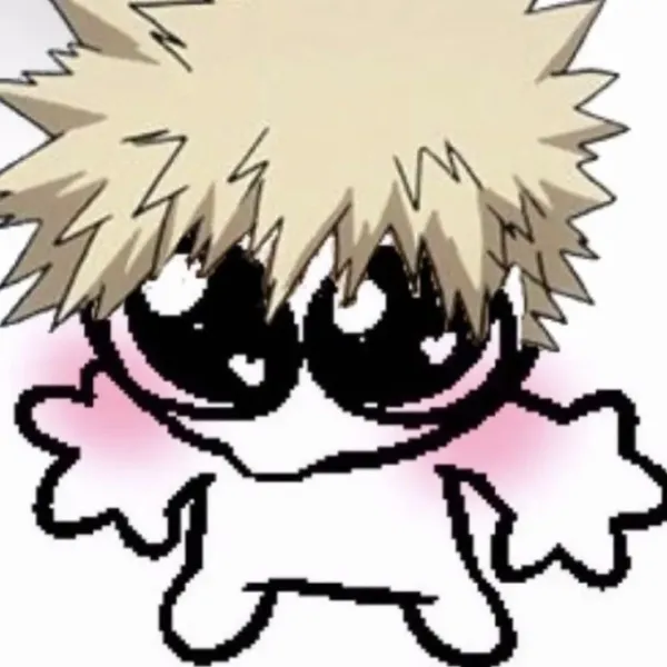 Well-described, nervous, obsessed, and cute Katsuki