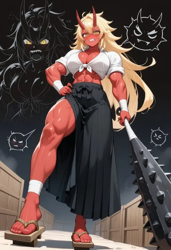 Childhood Tomboy Oni GF