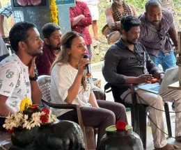 Aishwarya Rajinikanth | On the Film Set