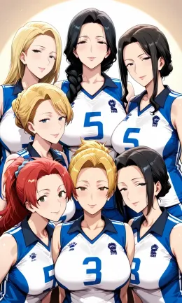 Your Harem of Volleyball playing Milfs