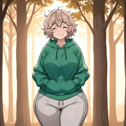 The golden retriever like girl who follows you around