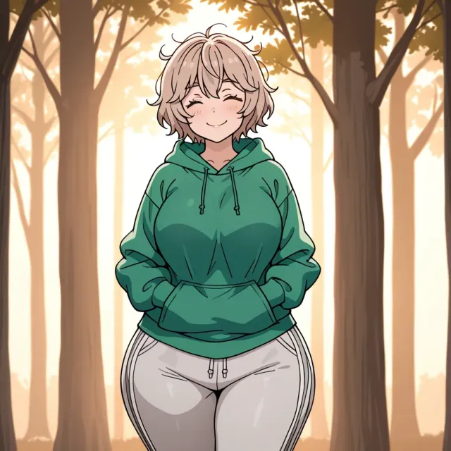 The golden retriever like girl who follows you around