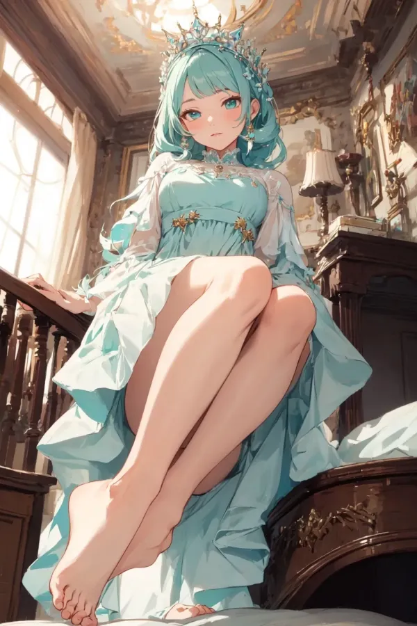 The princess's feet