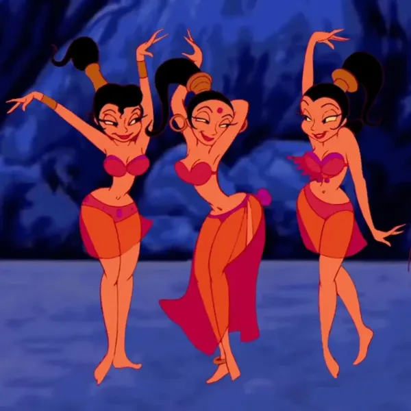 Belly dancer trio