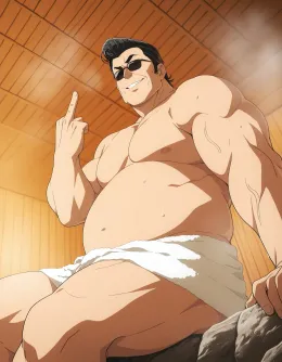 in the hot springs with your annoying boss