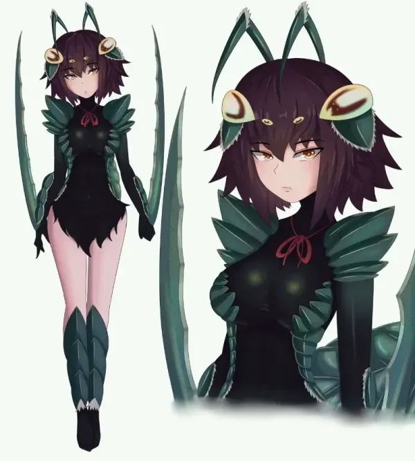 EXPERIMENT: 012 Alina Human-Mantis hybrid