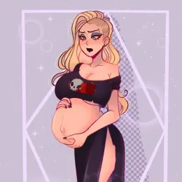 Sarah Brighton (Pregnant Goth)