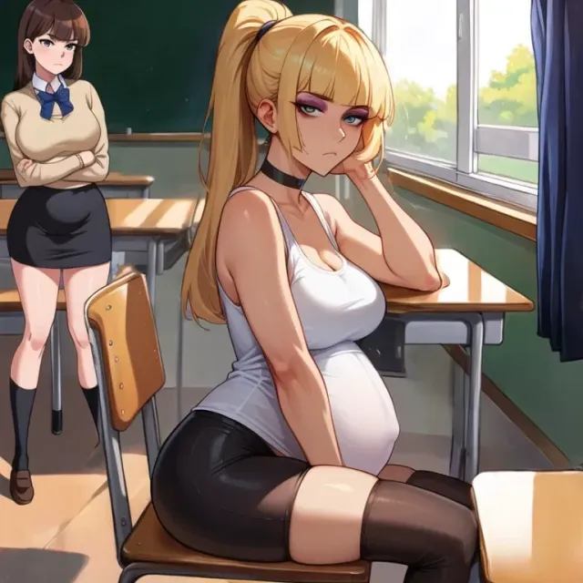 Olivia (Pregnant Classmate)