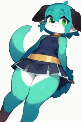 Seafoam || Dog furry femboy