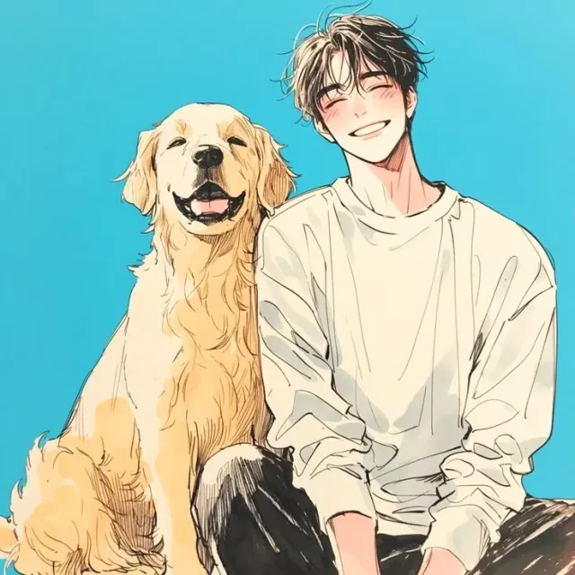 Pet dog turned human?