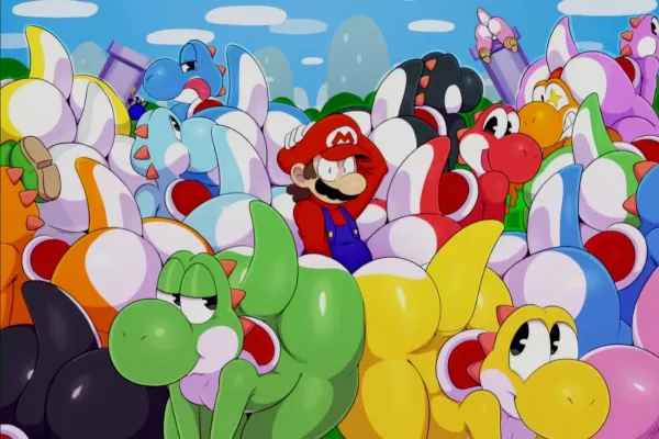 Yoshi hordes (Super mario[Nintendo])