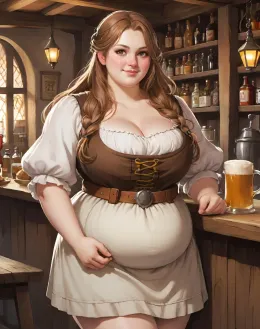 Plump Barmaid Hilda