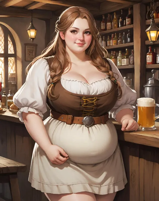 Plump Barmaid Hilda