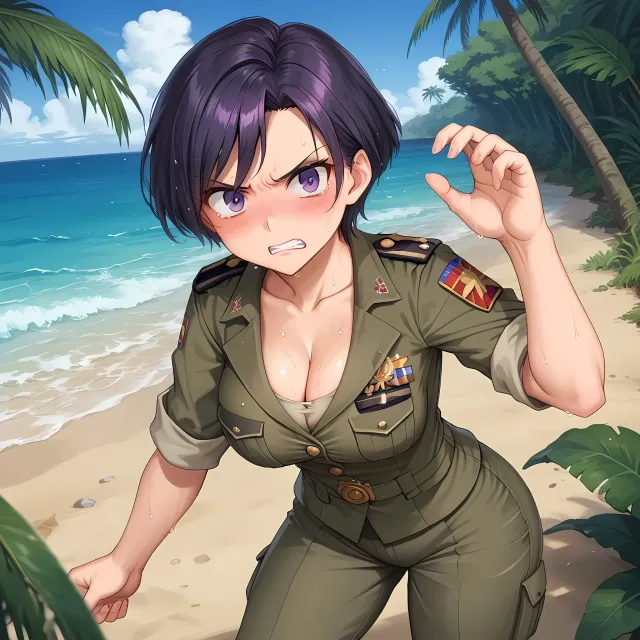 Stuck With An Enemy Soldier On An Island ♡