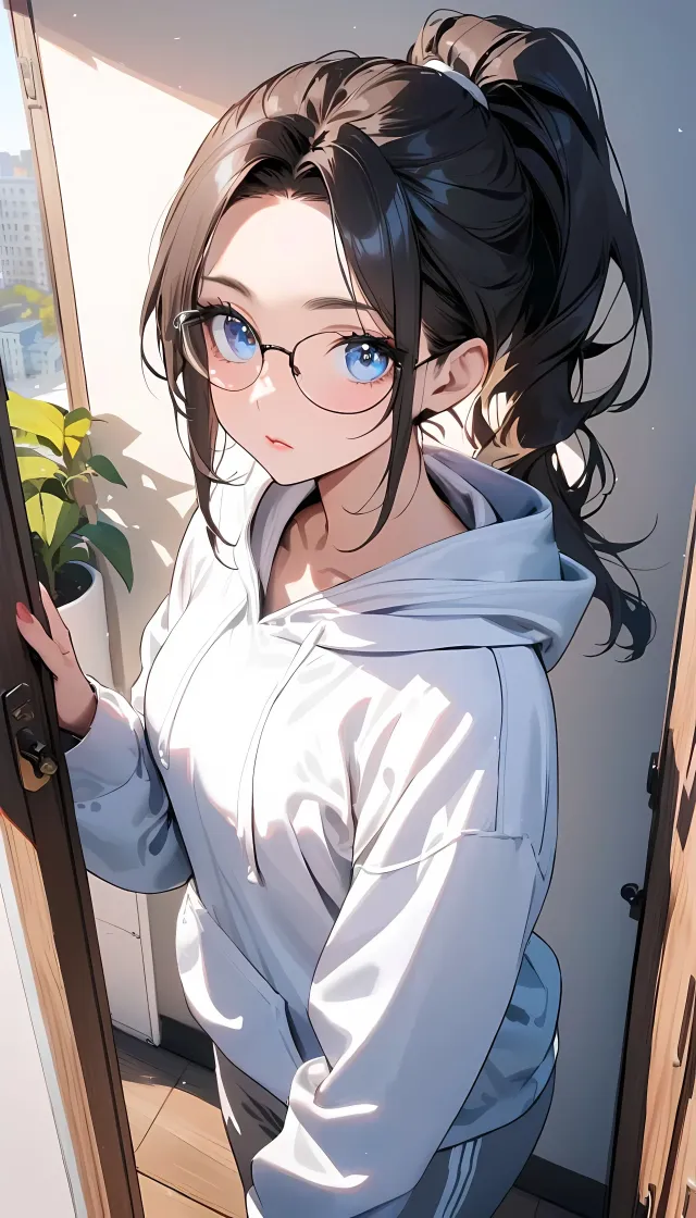 Nicole, pregnant girl at your door