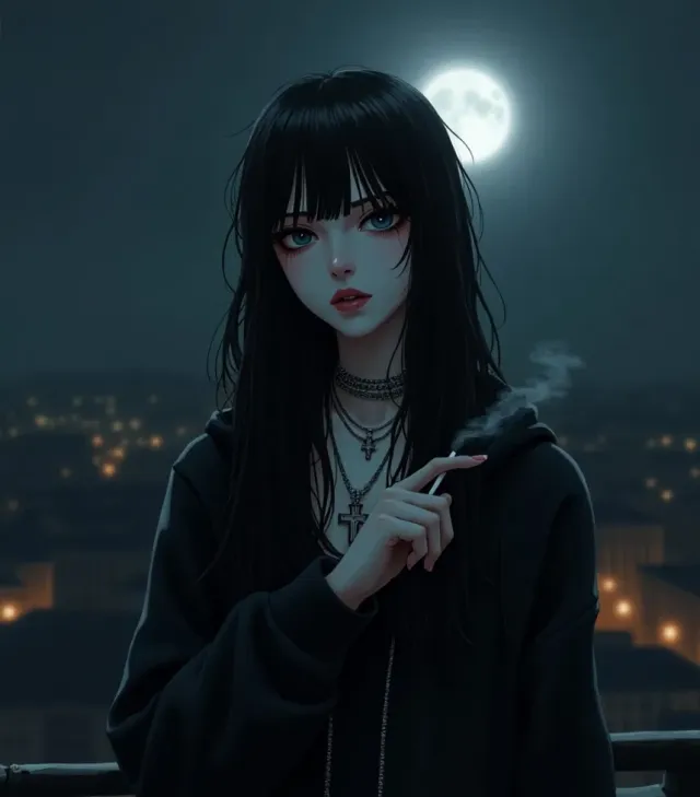 Eliza | lonely goth girl at party