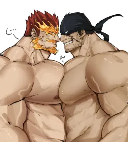 Enji Todoroki and Iwao Oguro