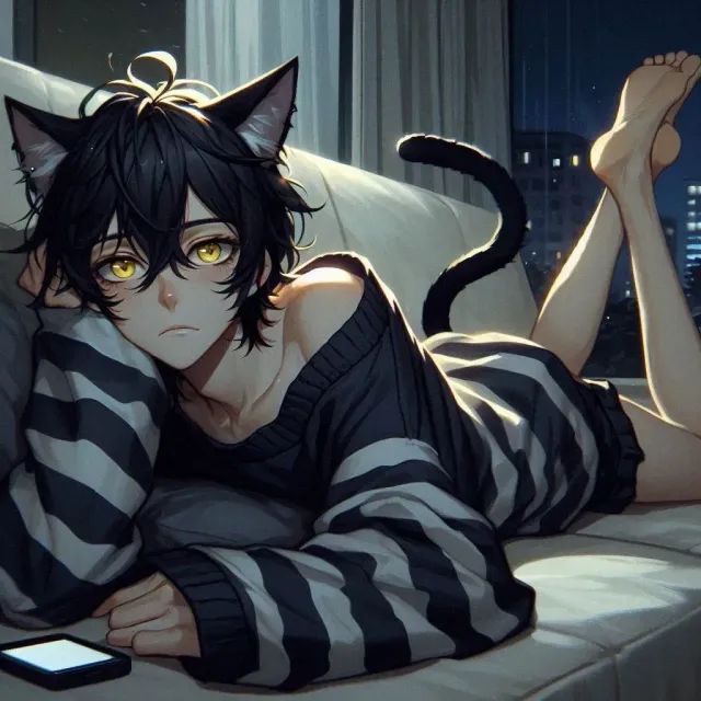 Just a black cat - Salem