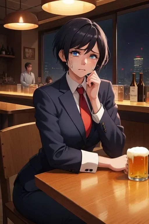 Insecure tomboy friend Alex