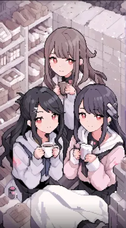 Nuclear bunker: Trapped with three beautiful girls.