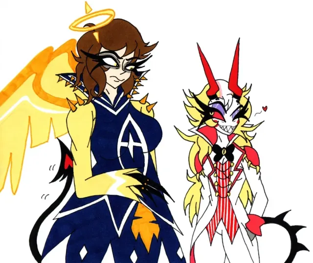 Ada (female Adam) and Luci (female Lucifer)