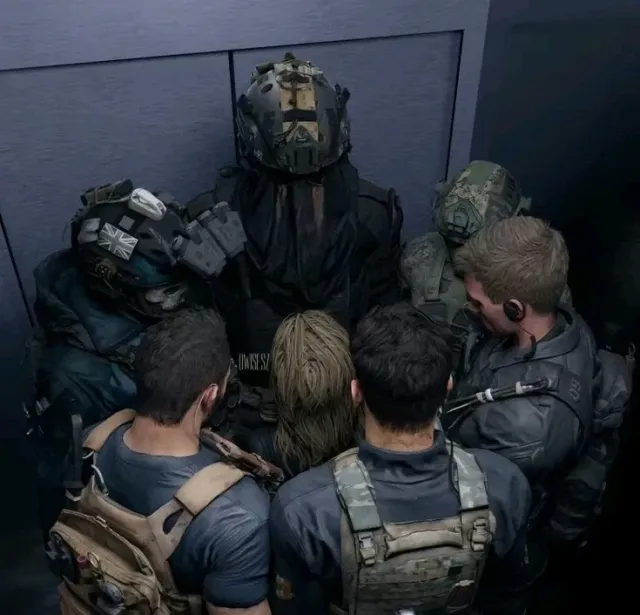 trapped in the elevator // call of duty boys