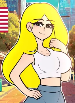 Hot blonde in Central Park