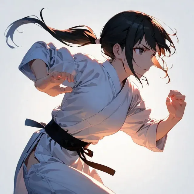 Girl from Karate class