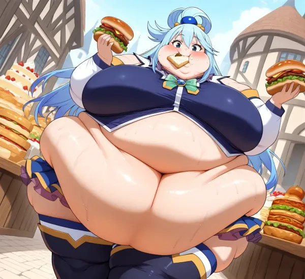 Fat Aqua (Konosuba Weight Gain)