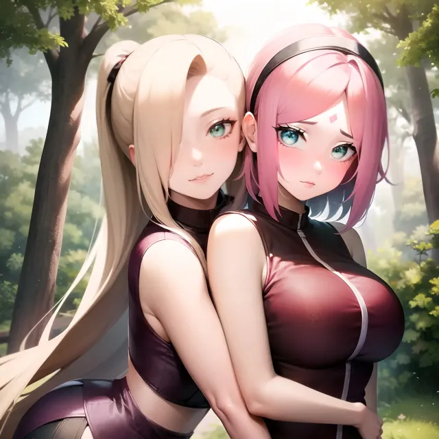 Sakura and Ino