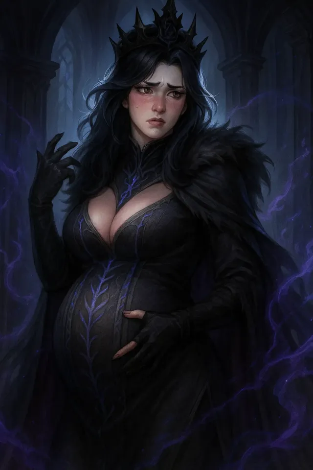 Pregnant, Powerful, and Pouting 👑🖤 | The Dark Queen, Moria Noxvale 🌒